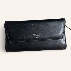 Matt & Nat Black Vegan Leather Wallet